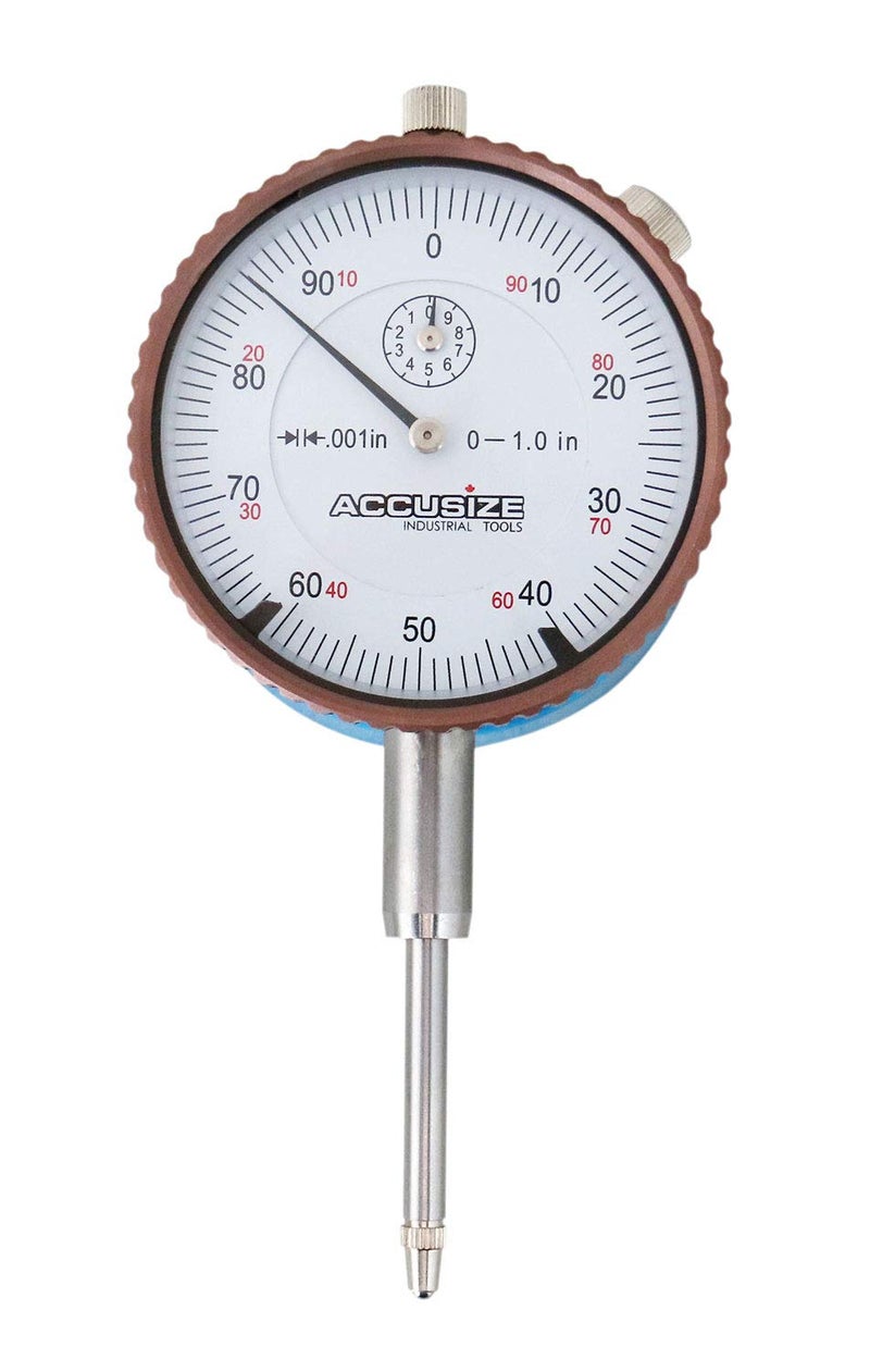 Accusize Industrial Tools Magnetic Back with 0-1'' by 0.001'' Dial Indicator, Eg08-1600 - Image 2